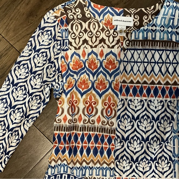 NWT Alfred Dunner Tunic Blouse Top - Picture 4 of 8